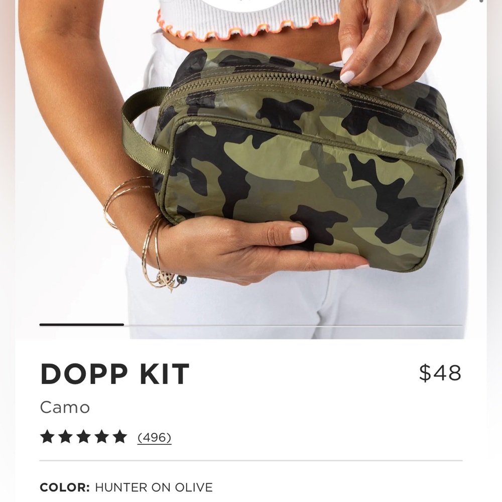 Aloha Collection DOPP Toiletry Kit in Camo, Hunter on Olive